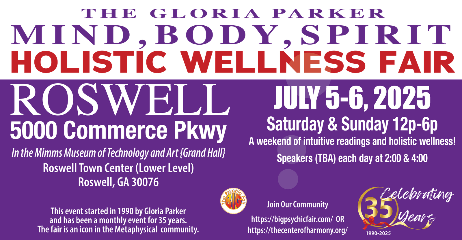 MAY 3-4 2025 5000 COMMERCE PARKWAY ROSWELL
