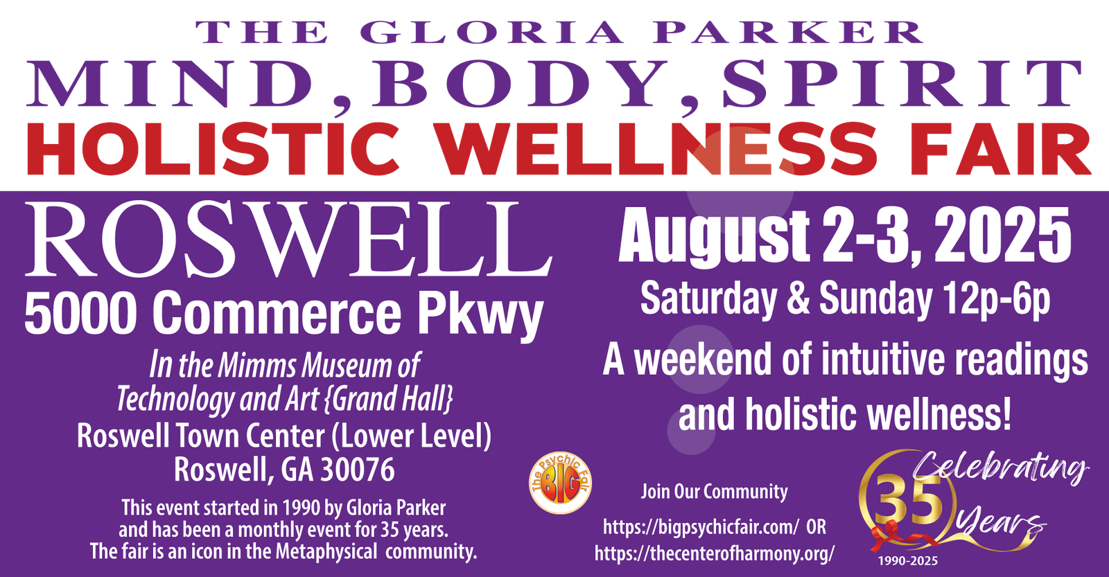 August Psychic & Wellness Fair