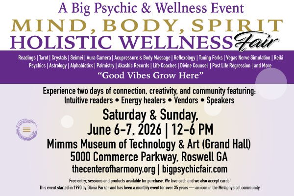 June 6-7, 2026 Big Psychic fair banner