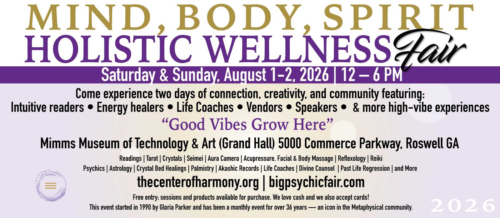 August Psychic & Wellness Event
