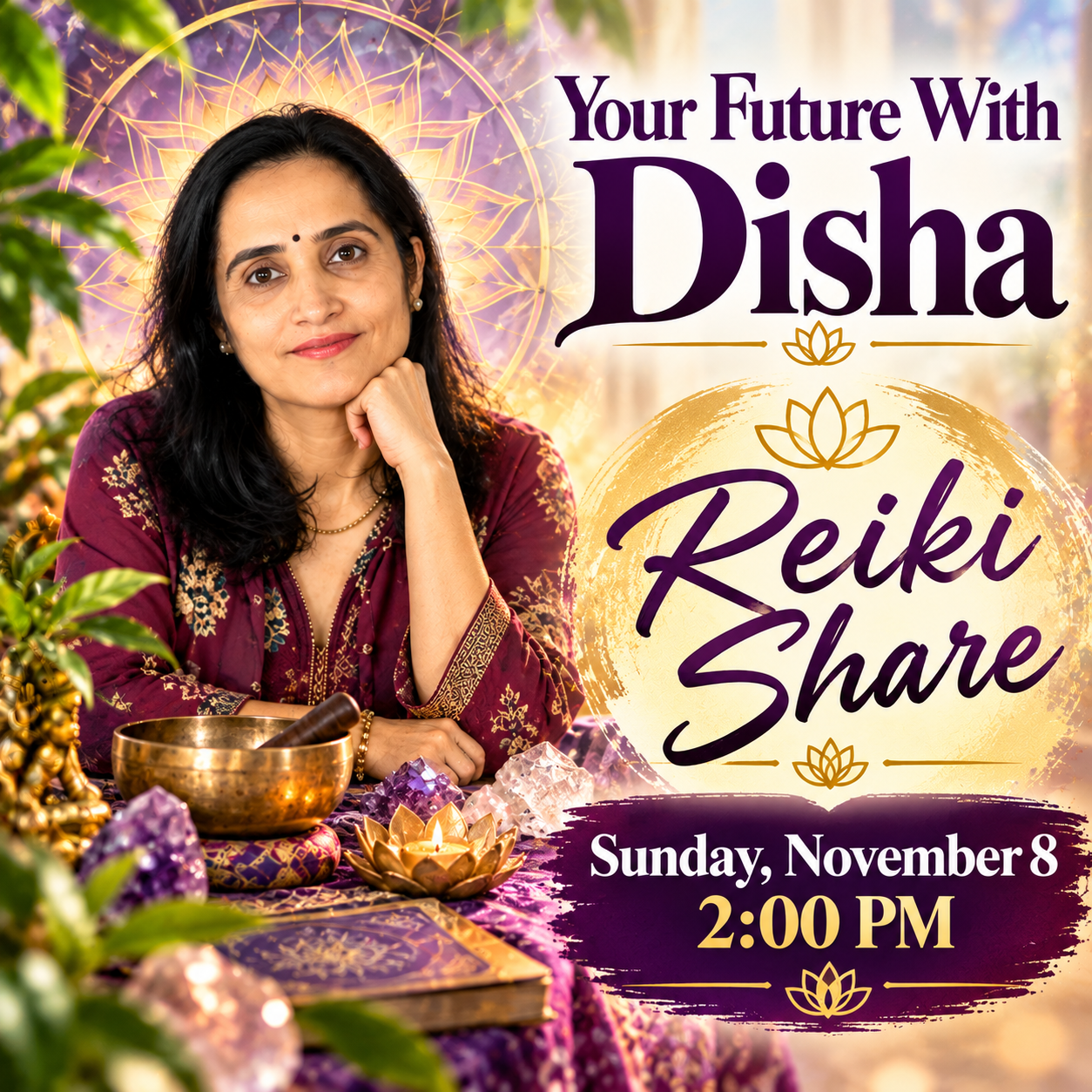 Reiki Share with Dusha Sunday November 8, 2026